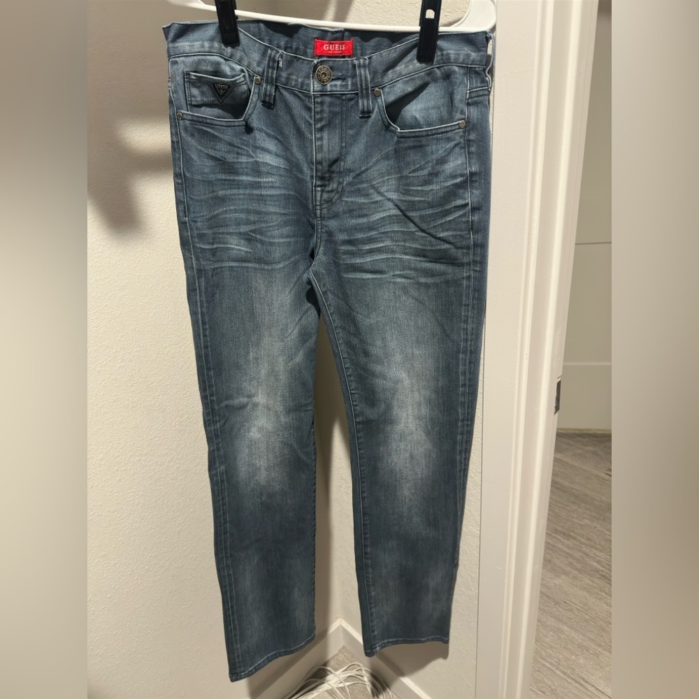 Guess Men's Slim Jeans in Dark Blue